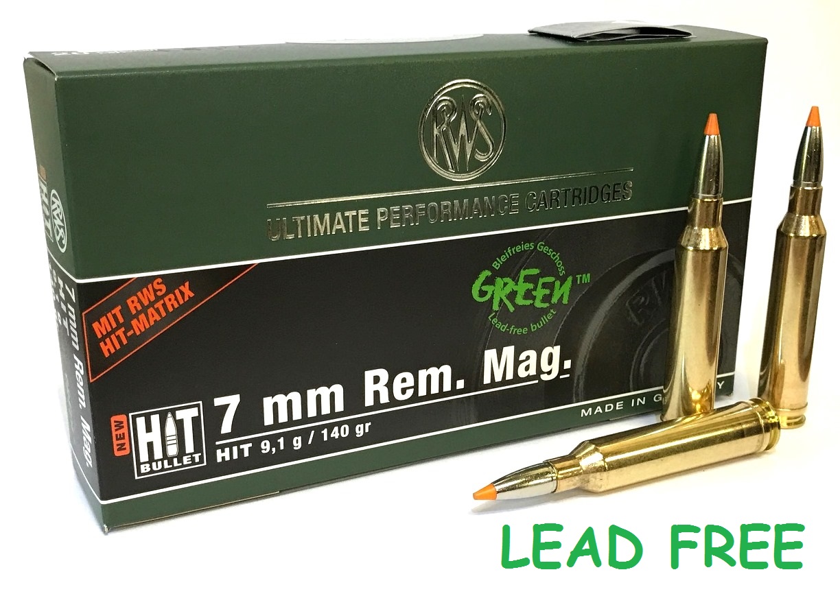 RWS 7mm Remington Magnum 140 Grain HIT 2318848, RWS Ammunition New